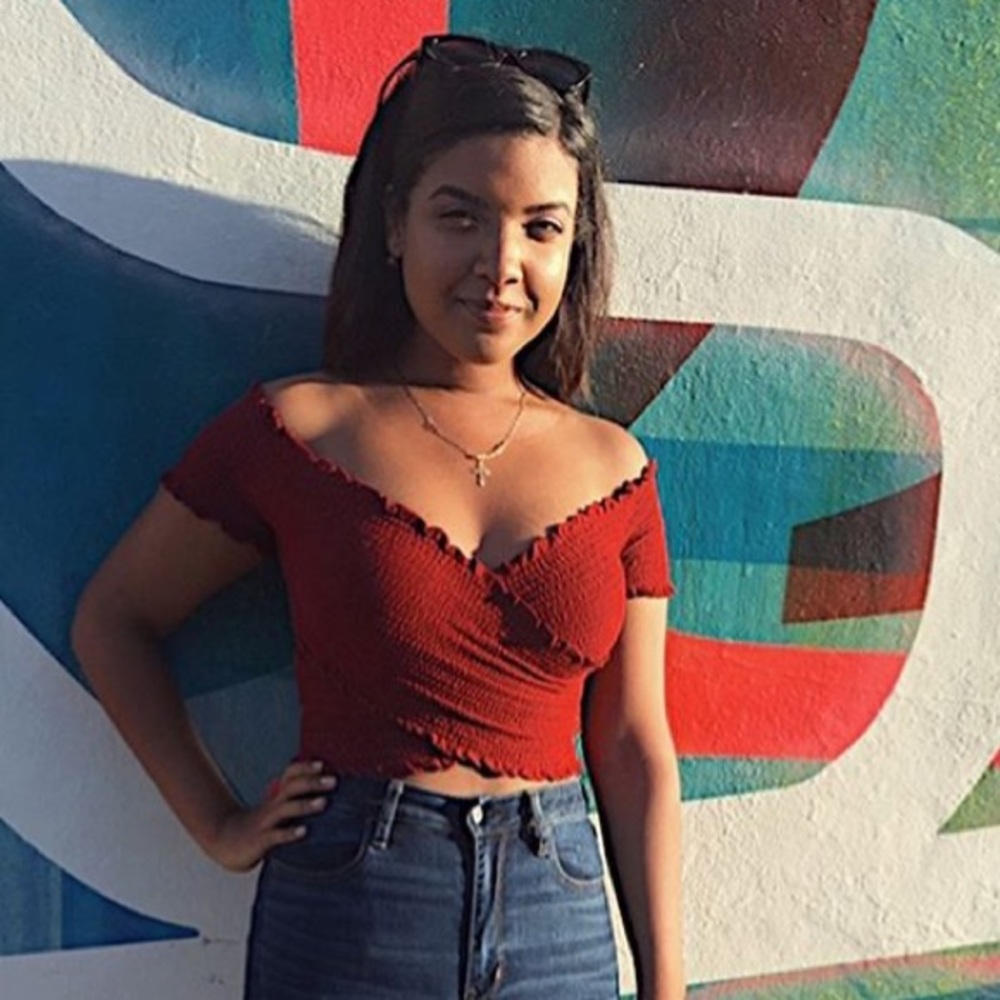 Hollister Smocked top